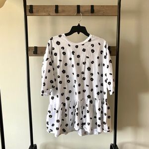 ASOS Flower Peplum Top